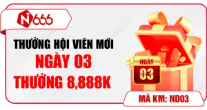 Thưởng hội viên mới ngày 14 N666